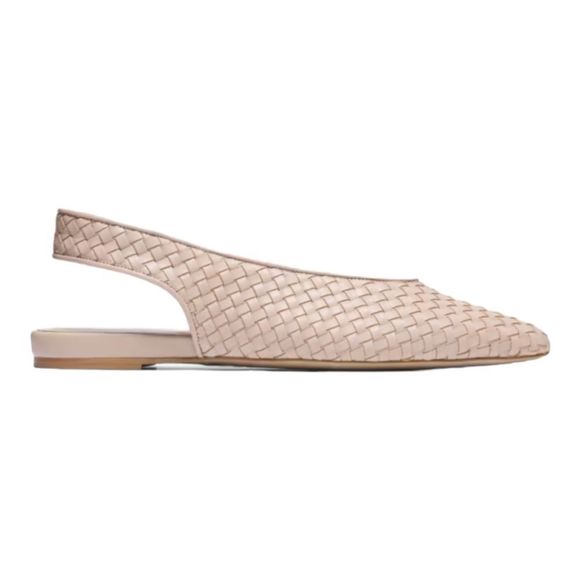 NWOT EVERLANE V Slingback Woven Pointed Flat Neutral Minimalist Shoe NEW sz 10 - Picture 11 of 11